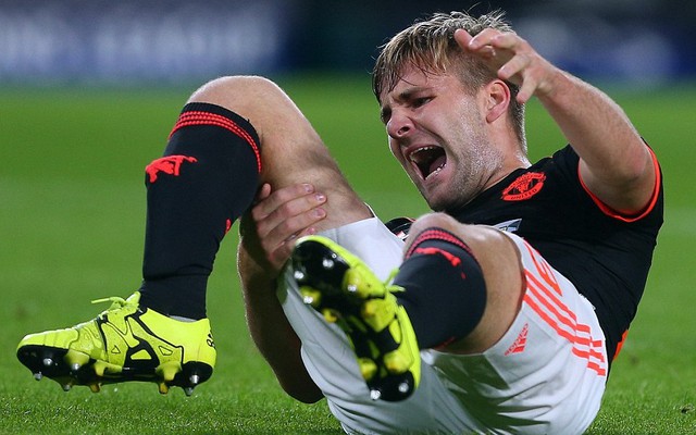 Cận cảnh chấn thương rùng rợn của Luke Shaw