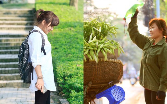 Nữ sinh Du lịch sáng giảng đường chiều bán hoa
