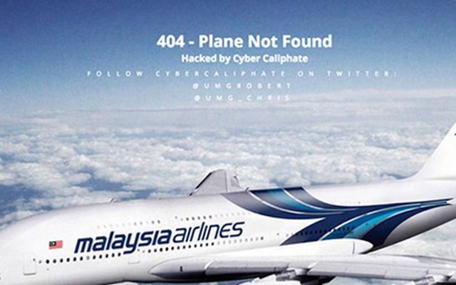 Trang web của Malaysia Airlines bị tin tặc liên quan đến IS đánh sập
