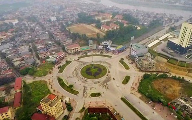 Ấn tượng thành phố Lào Cai nhìn từ flycam