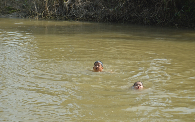 Kinh ngạc bé gái 3 tuổi có khả năng bơi như rái cá