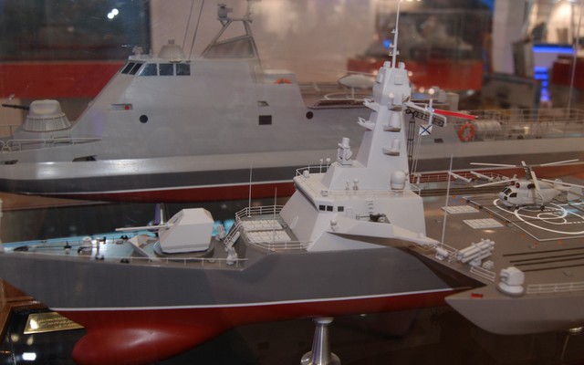 Nhà máy đóng tàu Gepard cho Việt Nam giới thiệu tàu chiến độc đáo