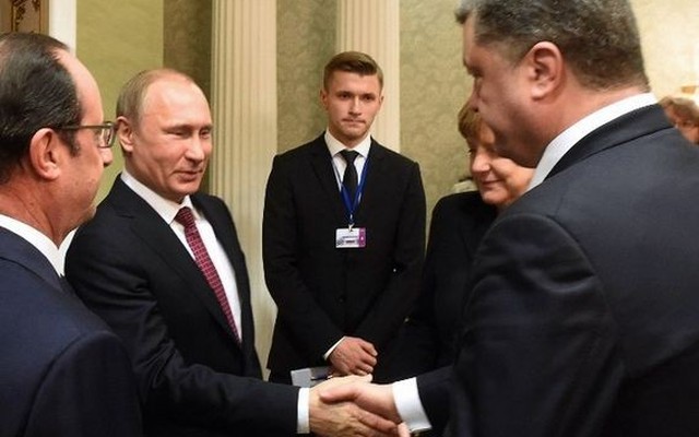 Putin: Họp 4 bên đạt thoả thuận ngừng bắn ở đông Ukraine từ 15/2