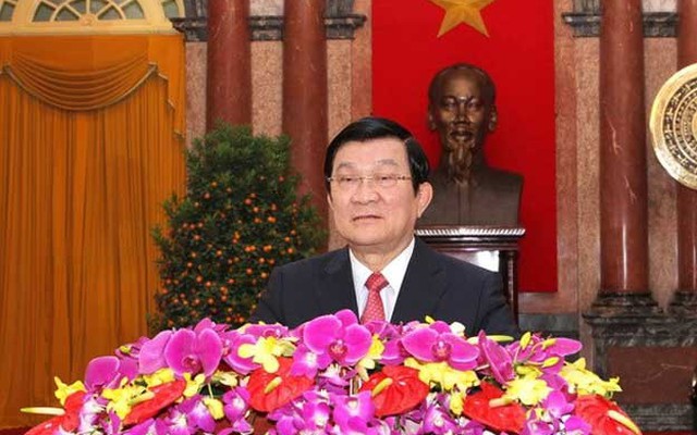 Chủ tịch nước Trương Tấn Sang chúc Tết đồng bào