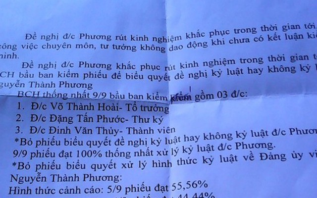 Trưởng công an xã “ém” tiền bị cách chức đảng ủy viên