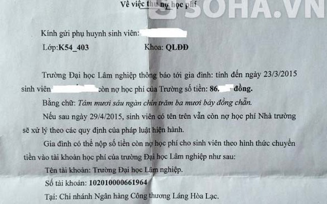 Hàng trăm cựu SV "ngã ngửa" vì bị "đòi nợ" sau 2 năm ra trường