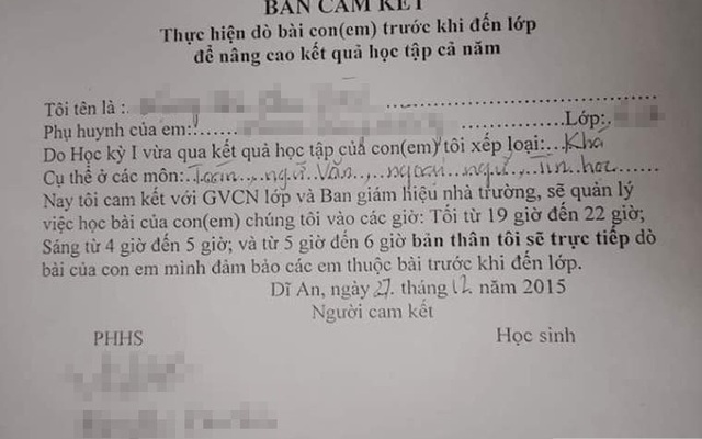 Phòng GD ngã ngửa vì trường bắt phụ huynh kèm con từ 4 giờ sáng!