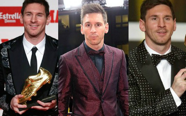 Messi tái diễn "thảm họa" thời trang tại Quả bóng vàng 2014