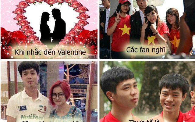 Ảnh chế: Công Phượng ở bên ai ngày Valentine?