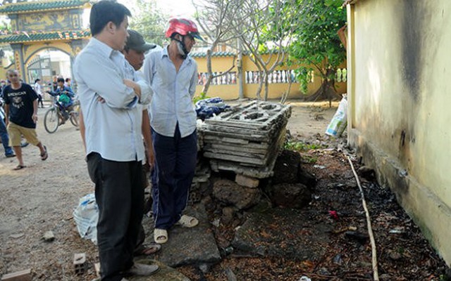 Một phụ nữ tự thiêu trong chùa