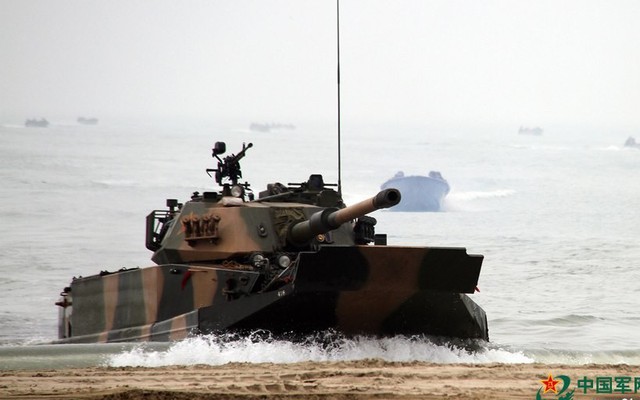 Bản nâng cấp của xe tăng lội nước Type 63 có trong biên chế HQVN