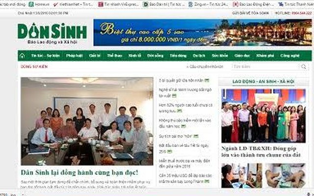 Dân Sinh trở lại với bạn đọc