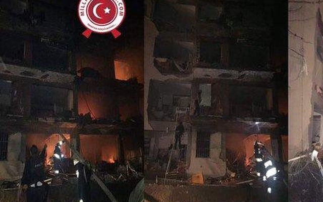 Nổ bom rung chuyển đồn cảnh sát Thổ Nhĩ Kỳ, 35 người thương vong