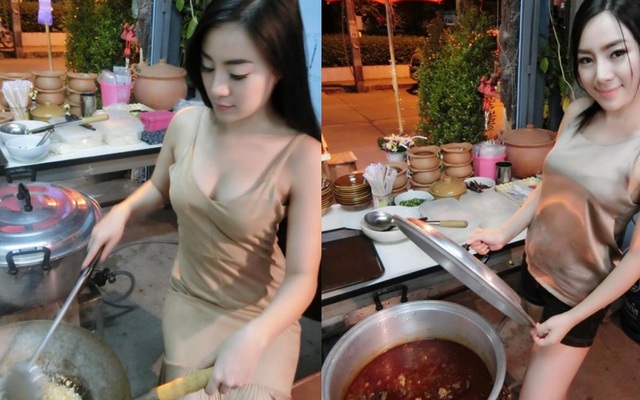 "Hot girl bán phở" lên ngôi, sau cả năm trời "xếp hàng"