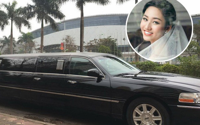 Á hậu Trà My được rước dâu bằng đoàn xe limousine hoành tráng