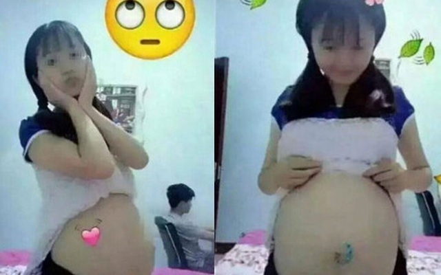 Bà mẹ tuổi teen không chút hổ thẹn công khai bụng bầu vượt mặt