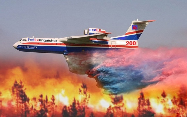 ẢNH: Thủy phi cơ Be-200 của Nga bầm dập vì... ngọn cây