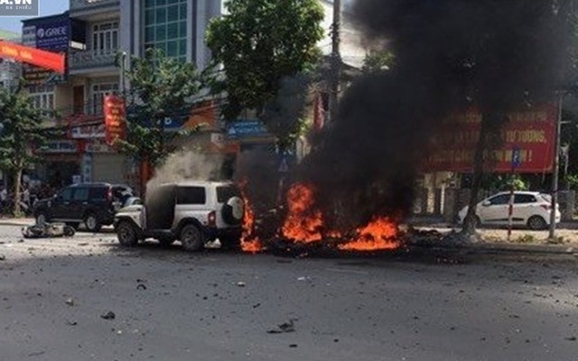 Nổ xe taxi ở Quảng Ninh: Chứng cứ hành khách dùng mìn tự sát