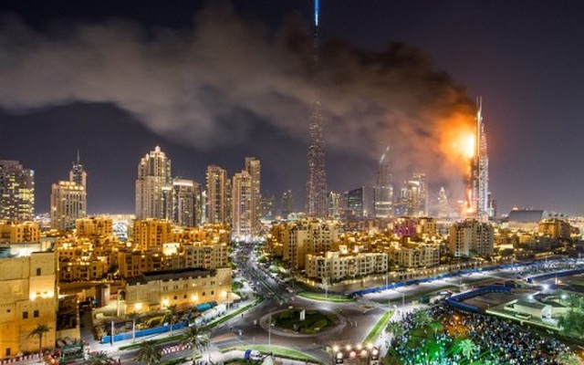 UFO là “tác giả” nhấn chìm khách sạn ở Dubai trong biển lửa?