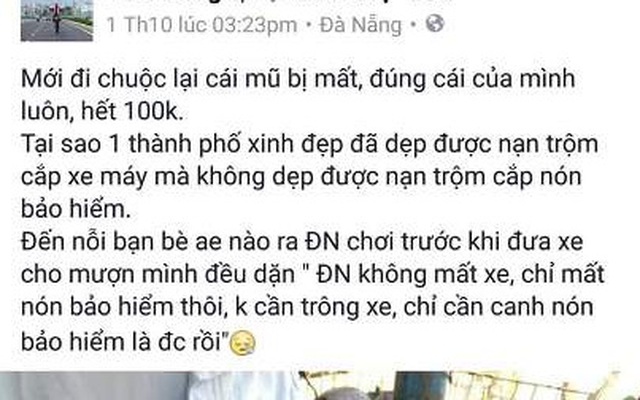 Đà Nẵng: Người dân "thành phố đáng sống" bức xúc với nạn trộm mũ bảo hiểm