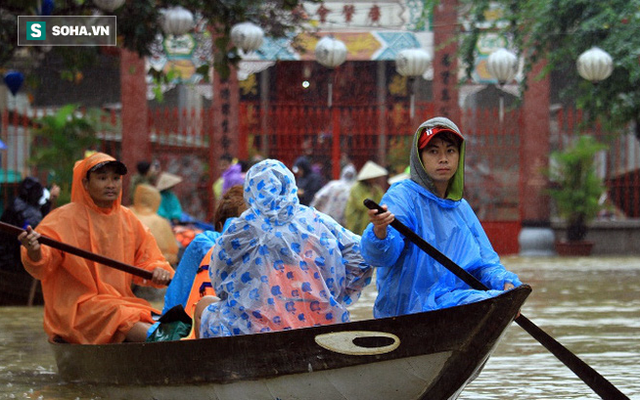 "Nghề hái ra tiền" trong những ngày phố cổ Hội An ngập nặng