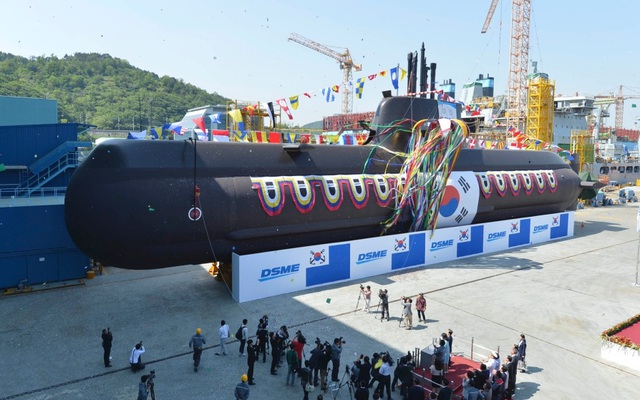 Hàn Quốc hạ thủy tàu ngầm thứ 8 nhằm đối phó với Triều Tiên
