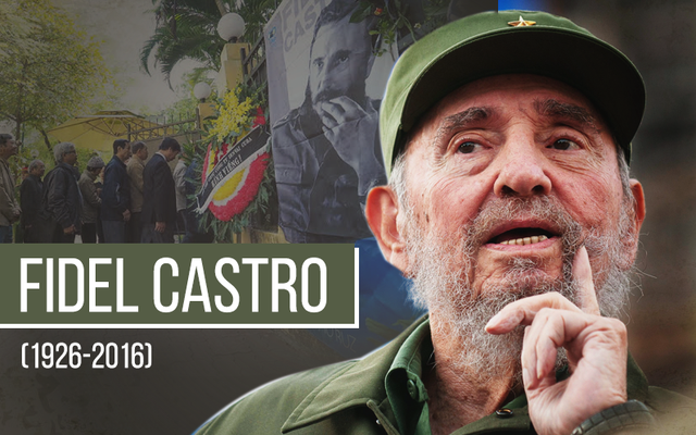 Việt Nam tổ chức Quốc tang tưởng nhớ lãnh tụ Cuba Fidel Castro
