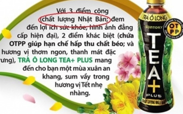 Pepsi thừa nhận Trà Ô long "chất lượng Nhật" dùng nguyên liệu Trung Quốc