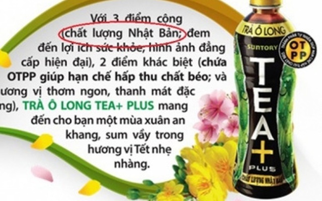 Bộ Y tế "tuýt còi" Trà Ô long "chất lượng Nhật" của Pepsico