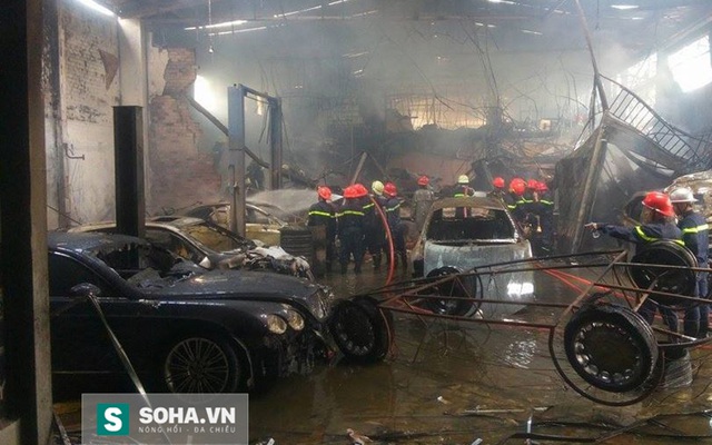 5 siêu xe ở gara Thần Châu đã bị thiêu rụi hoàn toàn