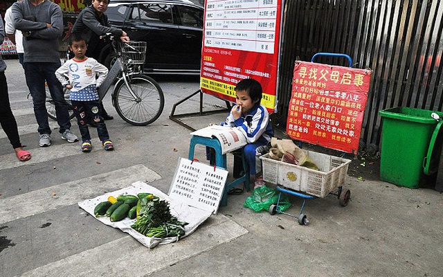 Cô bé 8 tuổi bán rau ngoài đường suốt 5 năm với mong ước gặp lại cha mẹ đẻ