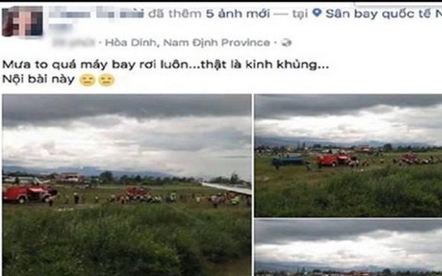 Triệu tập một phụ nữ bán mỹ phẩm online tung tin thất thiệt máy bay rơi ở Nội Bài