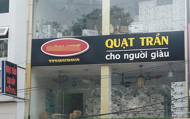 Xôn xao slogan của một cửa tiệm bán quạt trần ở Hà Nội: Quạt trần cho người giàu!