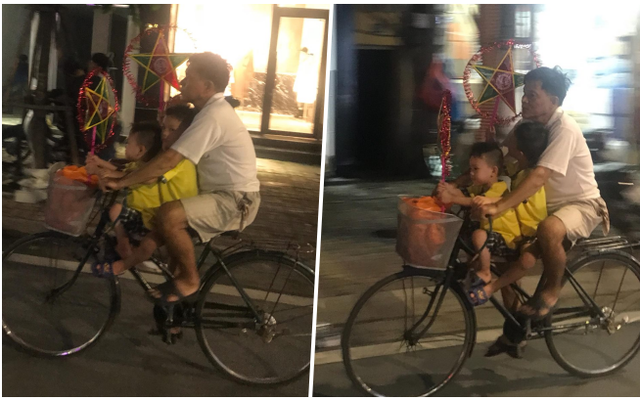 Có một Trung thu bình dị như thế: Đèn ông sao, xe đạp và cha