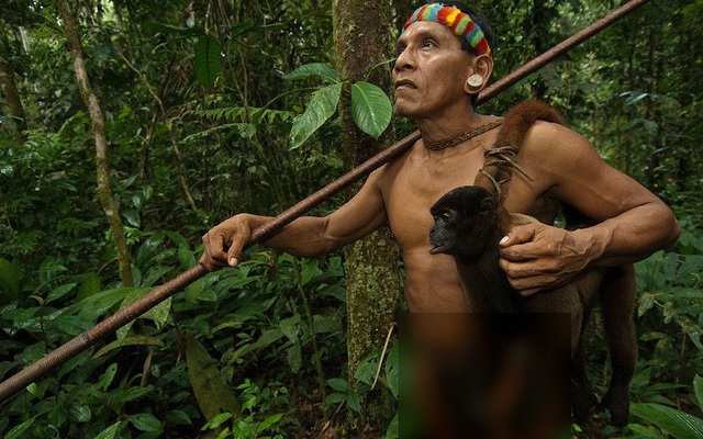Cuộc sống của bộ lạc săn khỉ ở Amazone