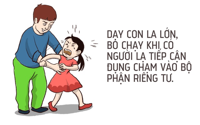 [Tranh vẽ] 8 nguyên tắc cha mẹ cần dạy con để tránh bị xâm hại