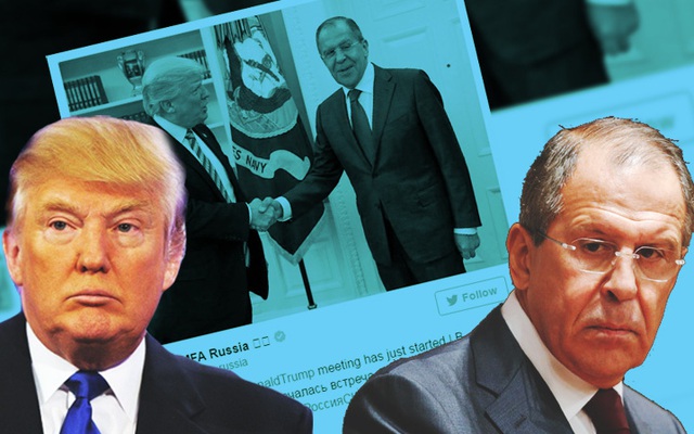 Đăng ảnh ông Trump gặp Lavrov, Nga đã "chơi" Mỹ một vố đau