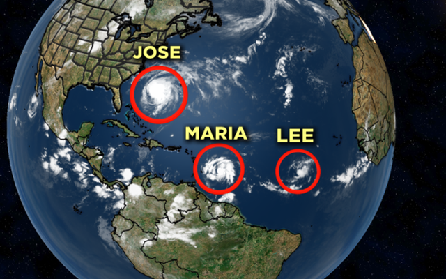 Nước Mỹ lại "đứng ngồi không yên" với 3 cơn bão mới, một trong chúng sẽ là siêu bão cấp 4