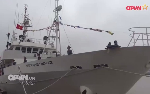 Hình ảnh tàu kiểm ngư hiện đại Nhật Bản vừa trao tặng Việt Nam