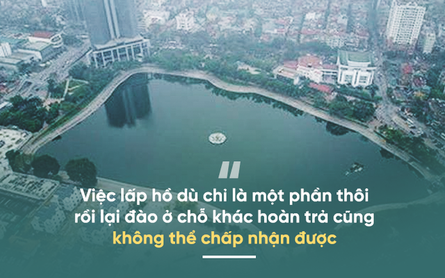 Nguyên Thứ trưởng Bộ Xây dựng: "Dù thế nào, việc lấp hồ Thành Công cũng là thiển cận"