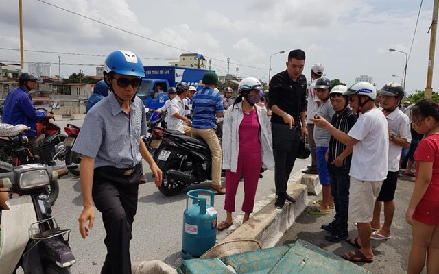 Hải Phòng: Một phụ nữ bỏ xe và bình ga, nhảy cầu An Dương tự tử