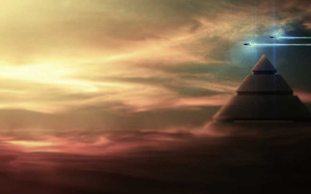 Bằng chứng về việc UFO "ghé thăm" kim tự tháp trong sách cổ Ai Cập