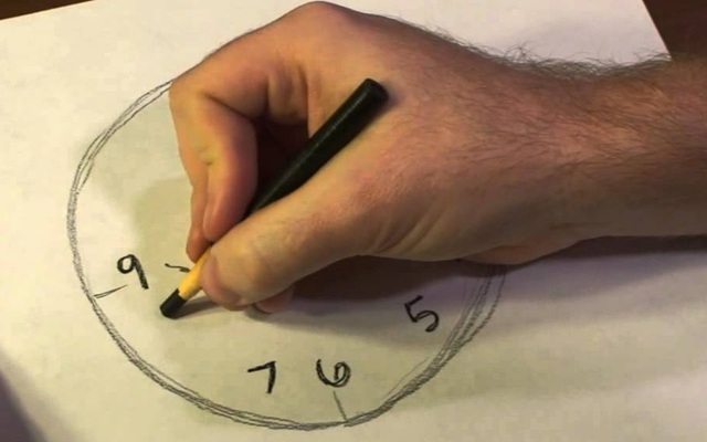 Hãy vẽ 1 chiếc đồng hồ để biết khả năng mất trí nhớ của bạn sẽ xảy ra vào lúc nào