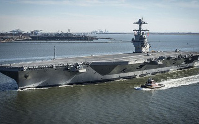Tổng thống Trump nổi giận về công nghệ của siêu tàu sân bay USS Gerald Ford