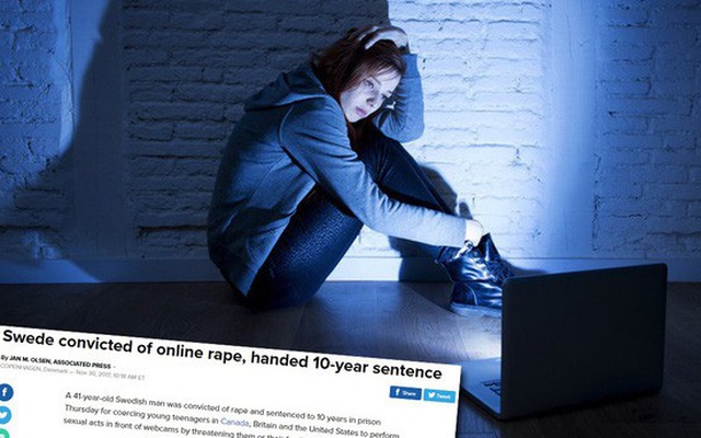 Người đàn ông Thụy Điển bị kết án 10 năm vì có hành vi “hiếp dâm online"