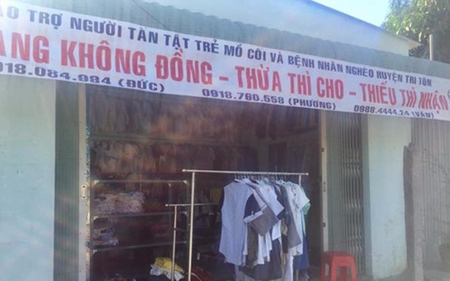 Cửa hàng 0 đồng 'thừa thì cho-thiếu thì nhận'