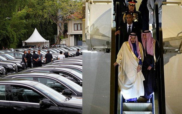 Vua Ả Rập công du Nhật Bản với hàng trăm chiếc limousine và hơn 1.000 người tháp tùng