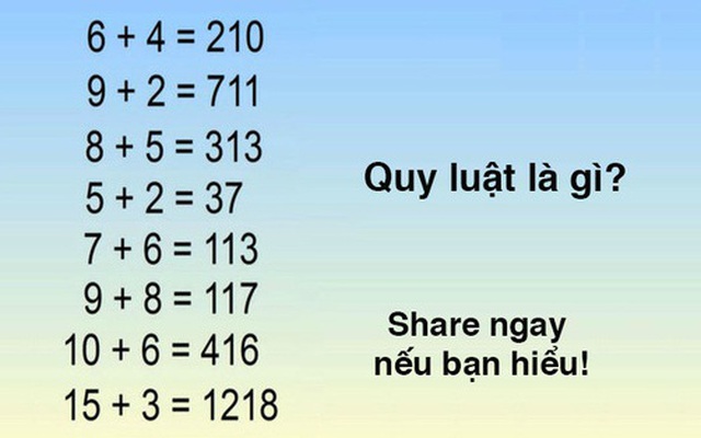 Người ta gọi những người giải được câu đố này trong 01 phút là thiên tài! Còn bạn thì sao?