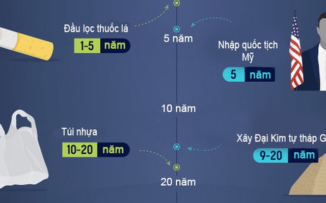 Rác thải hàng ngày của bạn mất bao lâu để phân hủy?