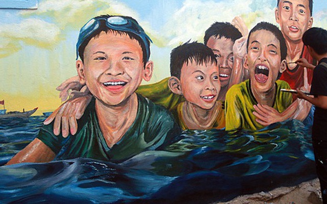 “Lý Sơn của Quảng Nam” hút hồn du khách bởi làng bích họa được vẽ bởi sinh viên Đà Nẵng